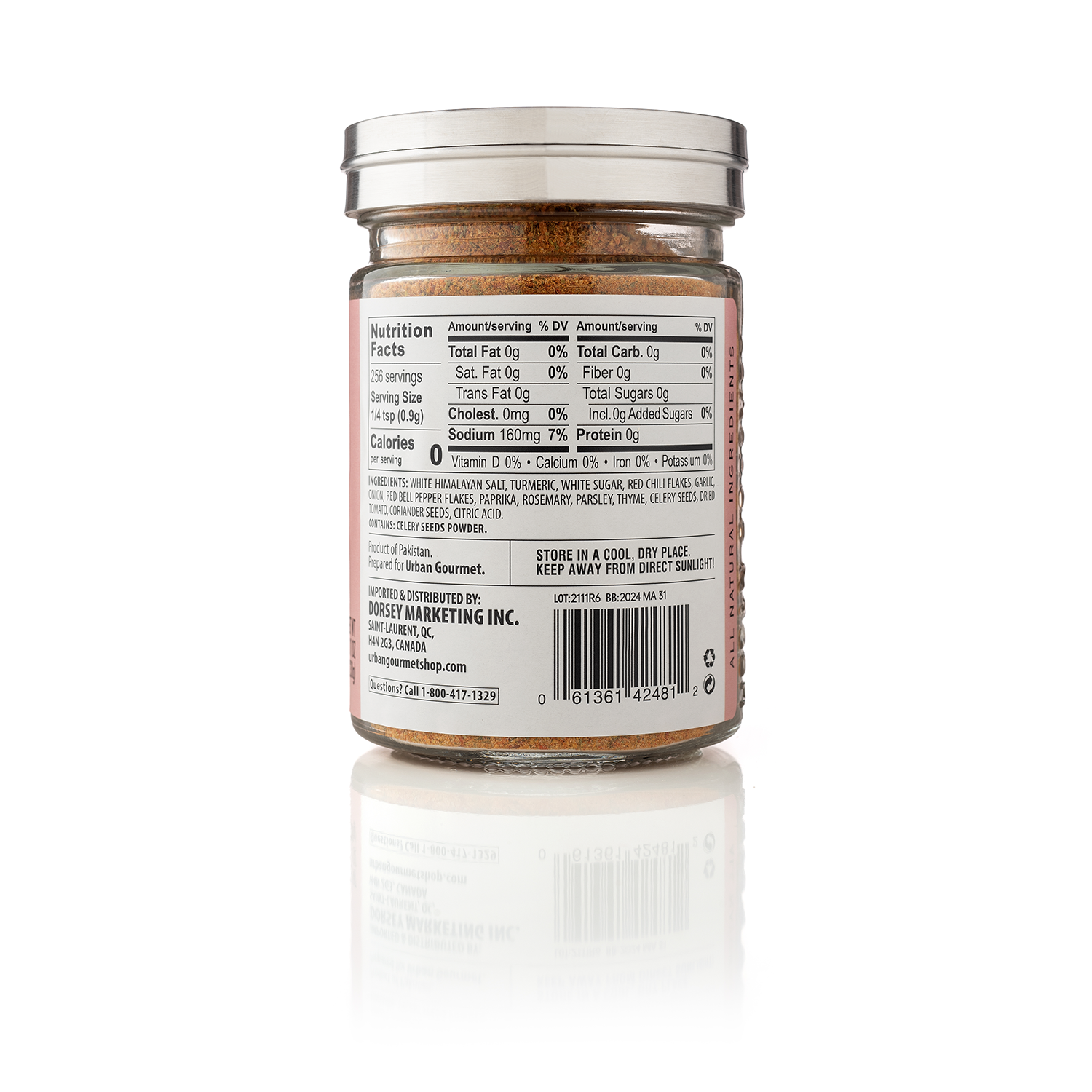 GOURMET SEASONING SHAKERS CEDAR PLANK GLASS SPICE RUBS WITH STAINLESS