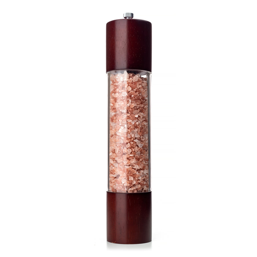 THE LUXURY Dark Pink Himalayan Salt Mahogany Wood Grinder,  12'' -  13.40 oz (380g)