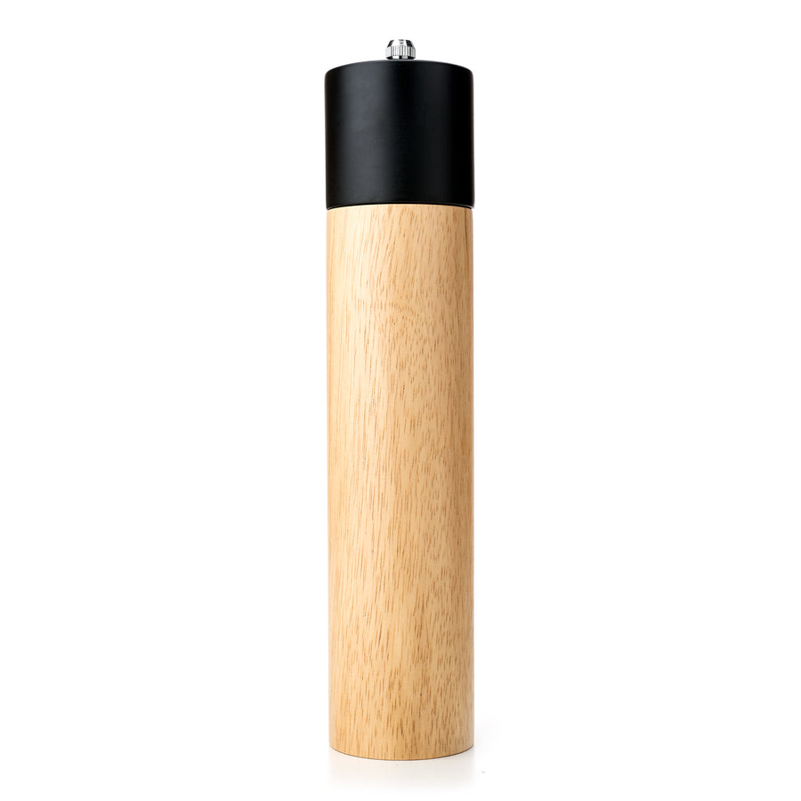 ARLO 10'' - Wooden Cylinder Grinder with Colored Head with Pink Himalayan Salt