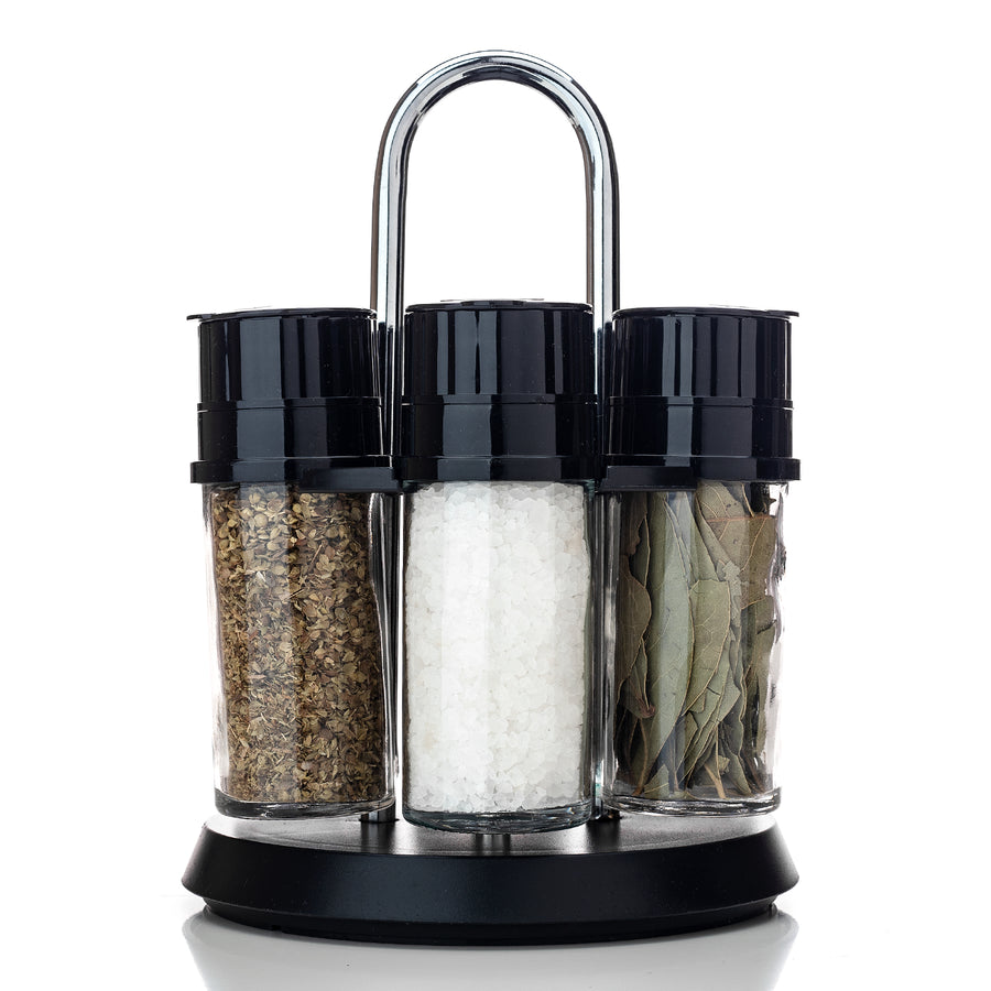 6-Jars Revolving Countertop Spice Grinder Rack, 5.29 oz (151g)
