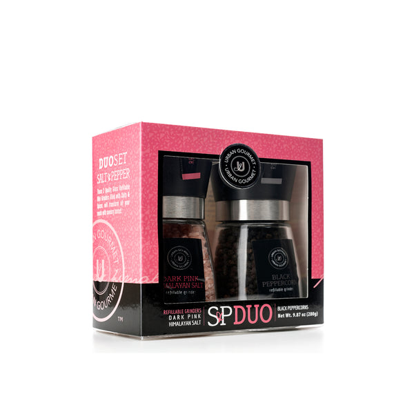 THE MINI CLASSIC - Pink Himalayan Salt & Black Peppercorn Glass