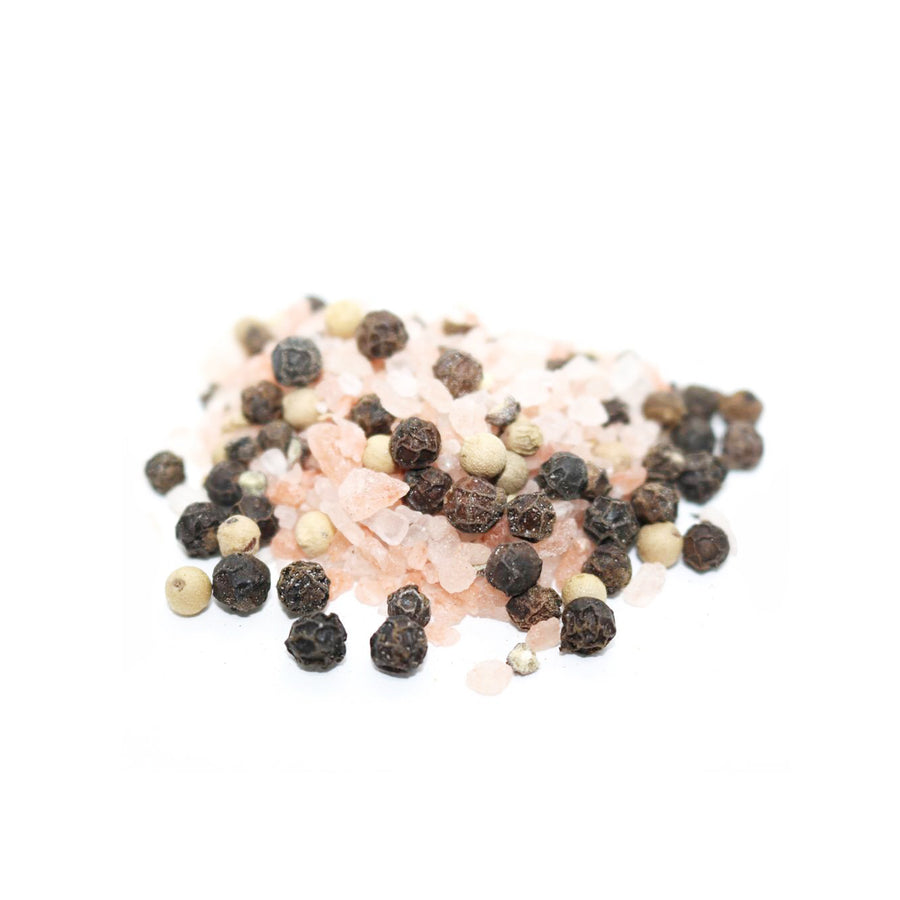 THE MINI CLASSIC - Pink Himalayan Salt & Black Peppercorn Glass Grinder Set, 5